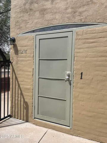 a view of front door