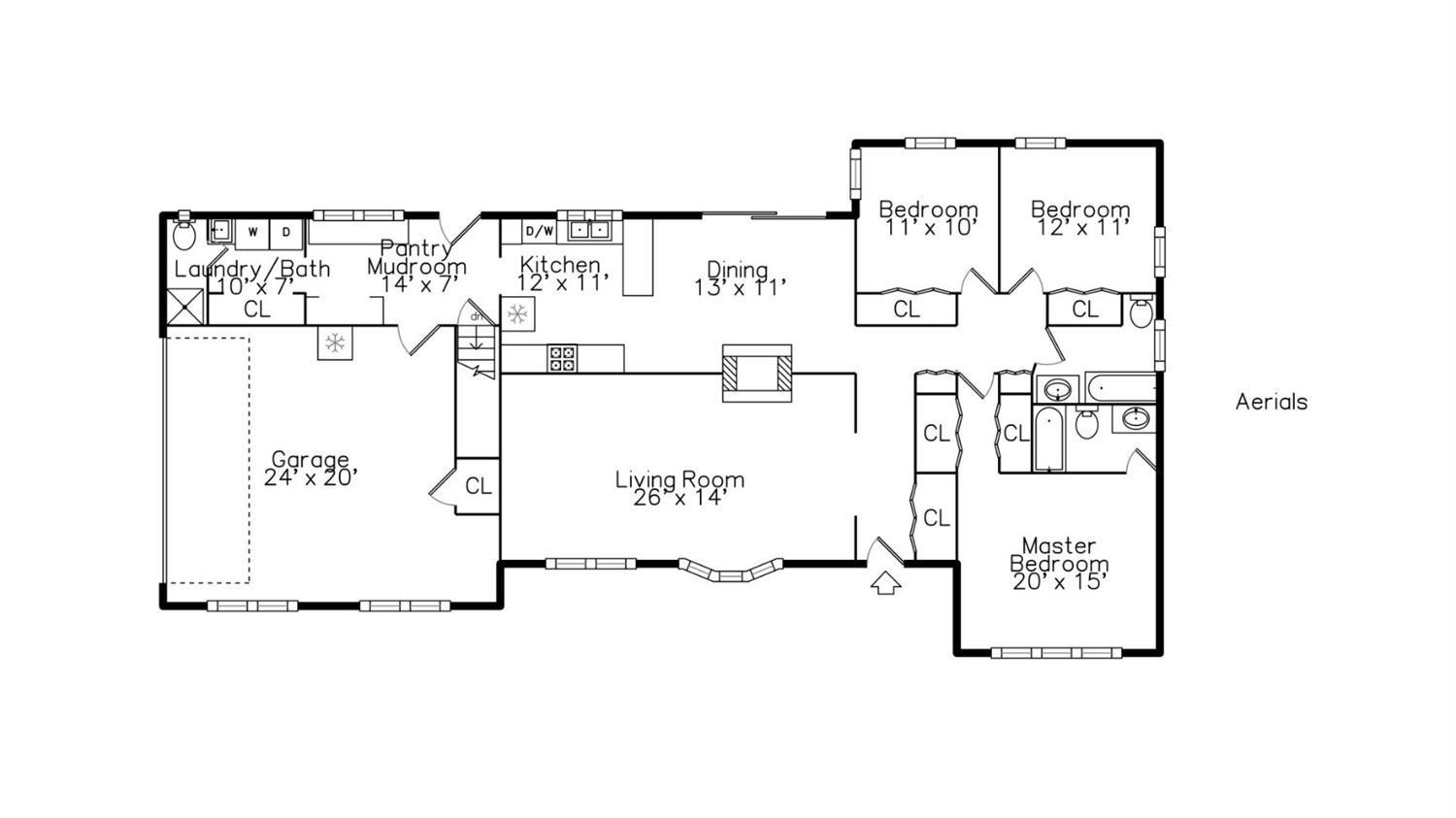 3450 West Albain Road Monroe, MI 48161 - Photo 63 of 64 Main level floor plan