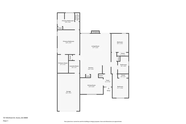 $345,000 | 721 Wickham Drive, Evans, GA 30809