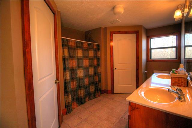 4705 Cole Ridge Road Beechgrove, TN 37018 - Photo 12 of 20 Master bathroom with his and hers closets, double vanity and tub/shower combo.