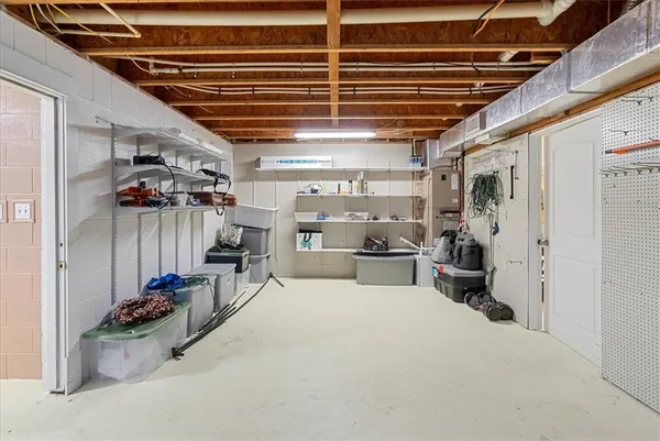 a view of a storage room