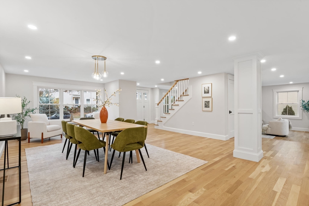 56 Valentine Road Arlington, MA 02476 - Photo 13 of 42 a view of a dining area with furniture