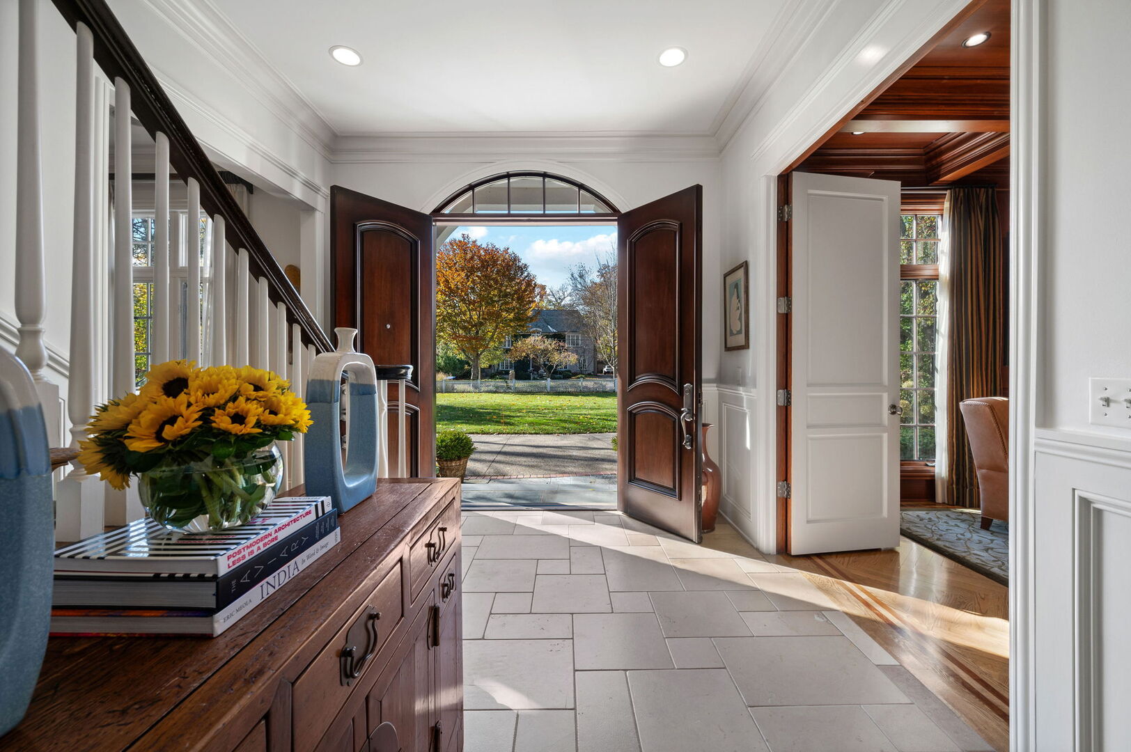 677 Greenleaf Avenue Glencoe, IL 60022 - Photo 6 of 54 a view of an entryway door front of house