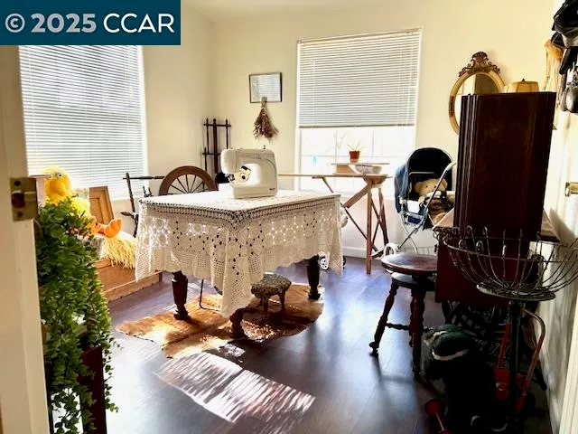 a view of a workspace with furniture