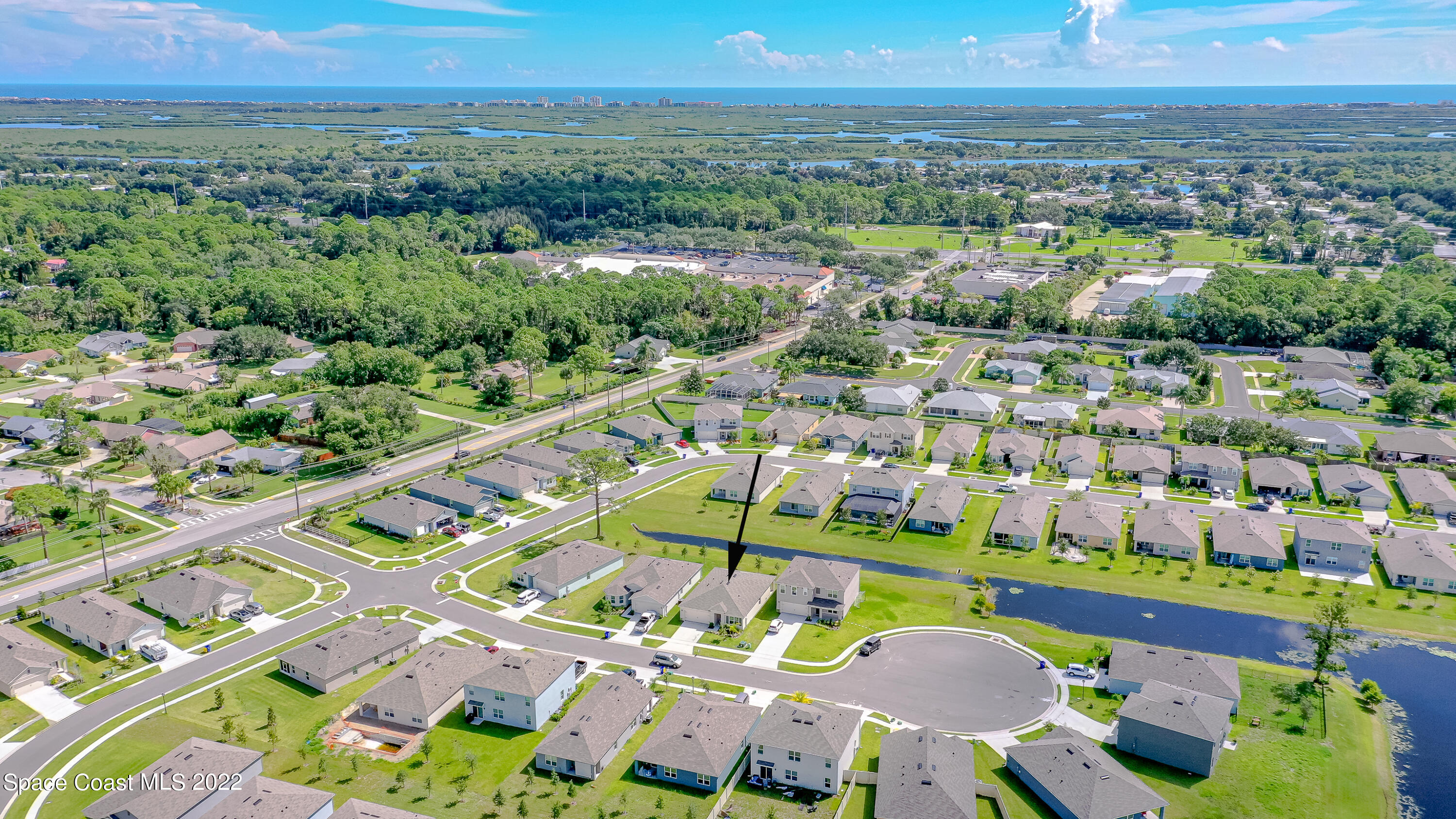 305 Sunset View Drive Edgewater, FL 32141 - Photo 36 of 37 a view of a city with a lake