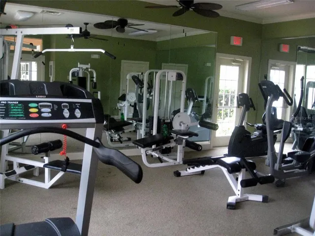 a view of lake with a yard