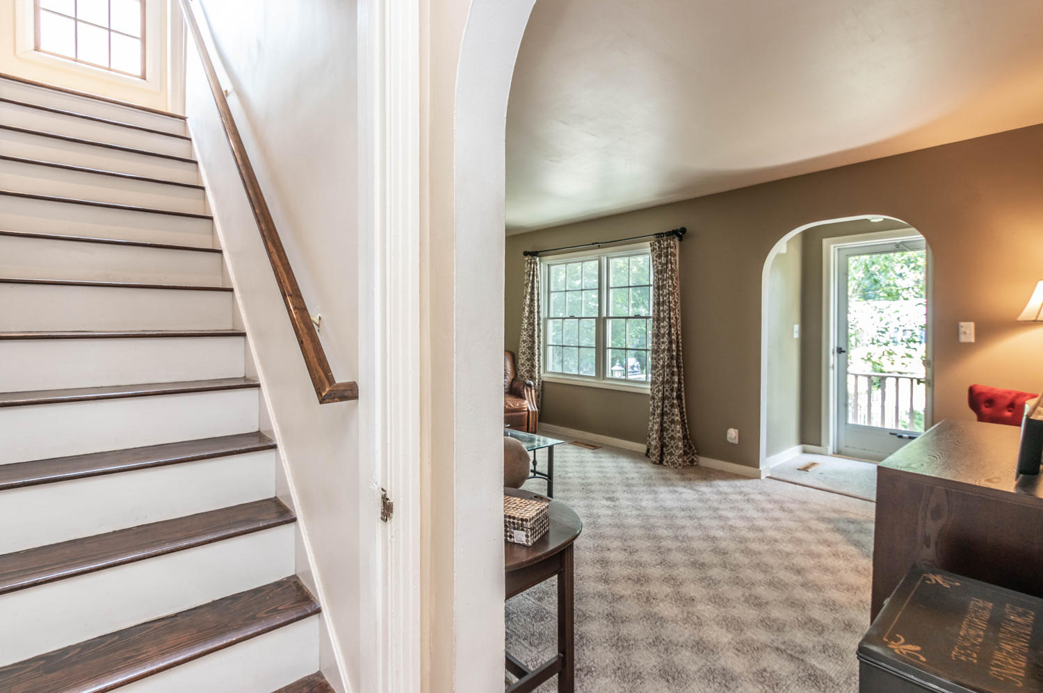 4 Moore Street Darien, CT 06820 - Photo 5 of 30 a view of entryway and hall with wooden floor