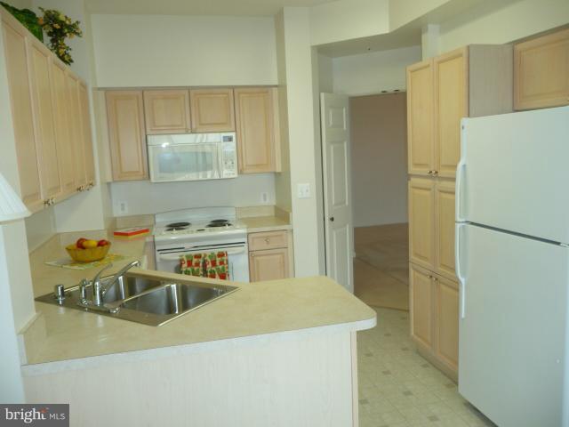 19355 Cypress Ridge Terrace, Unit 807 Leesburg, VA 20176 - Photo 12 of 29 a kitchen with a refrigerator a stove a sink and a counter top space