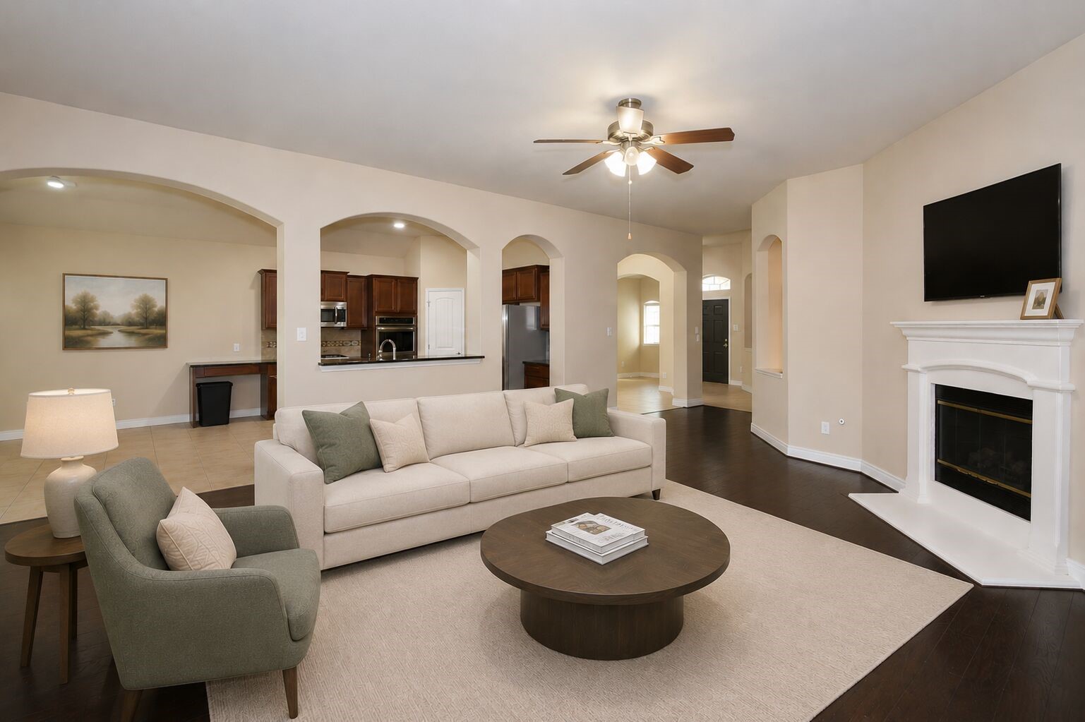 5623 South Denham Ridge Lane Spring, TX 77389 - Photo 6 of 31 Family room - Virtual Staging