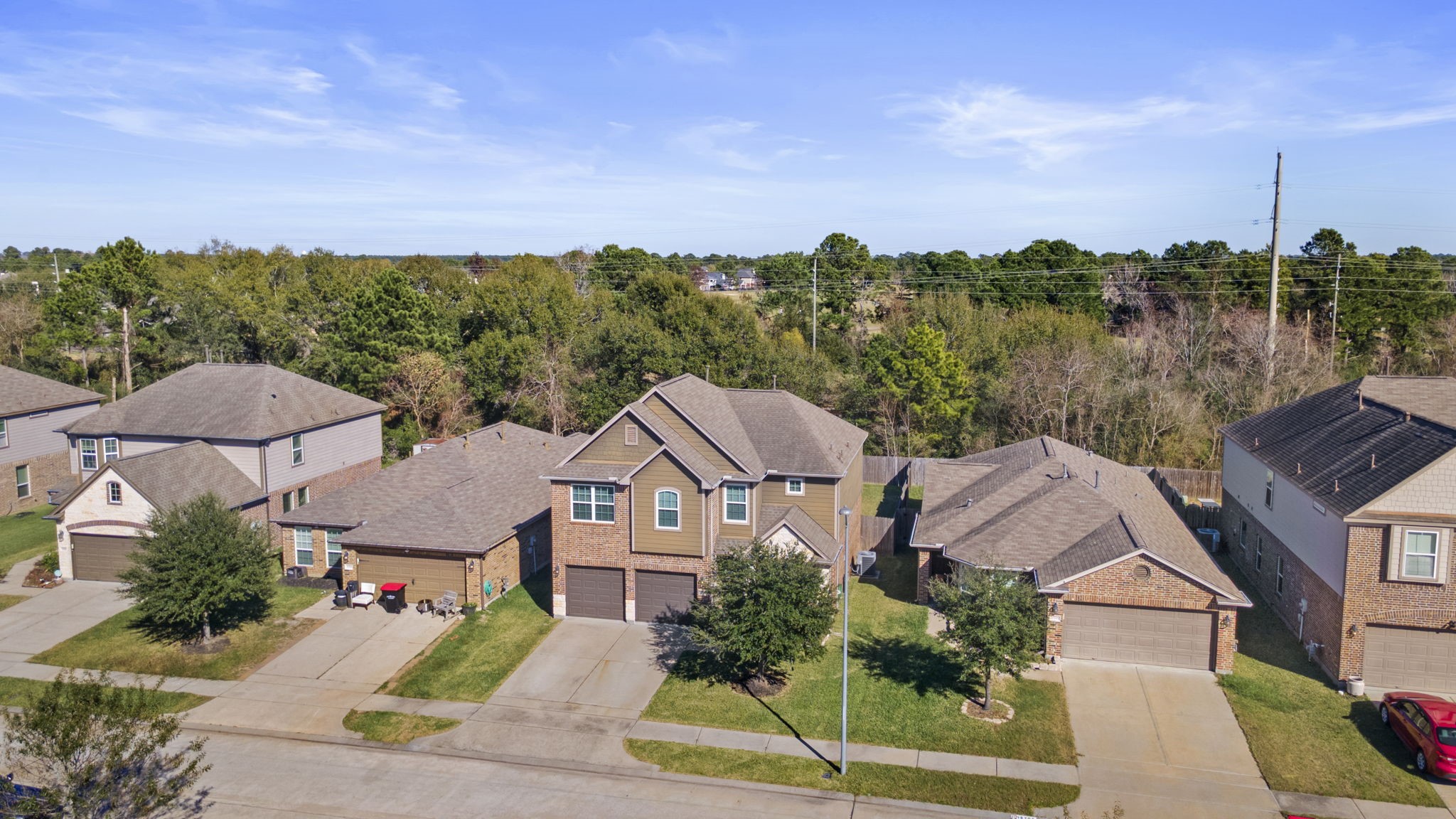10710 Chestnut Path Way Tomball, TX 77375 - Photo 24 of 26 an aerial view of house with an outdoor space