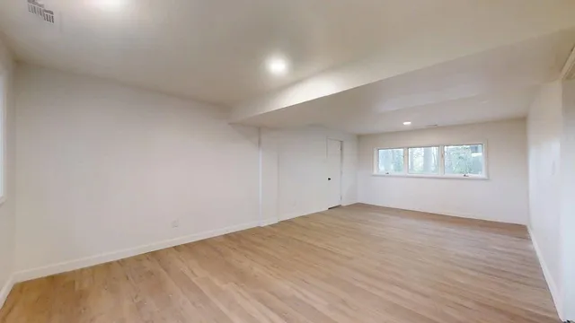 a view of outdoor space and trees