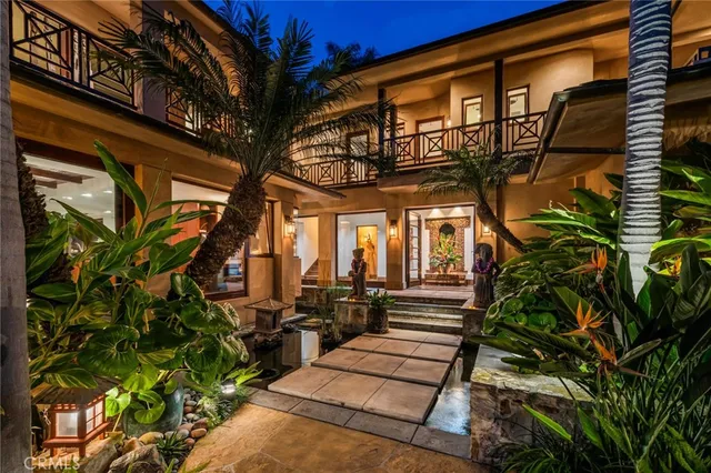a view of a potted plants on a sidewalk