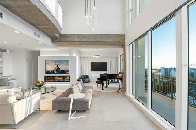 a view of a kitchen with a stove and a microwave