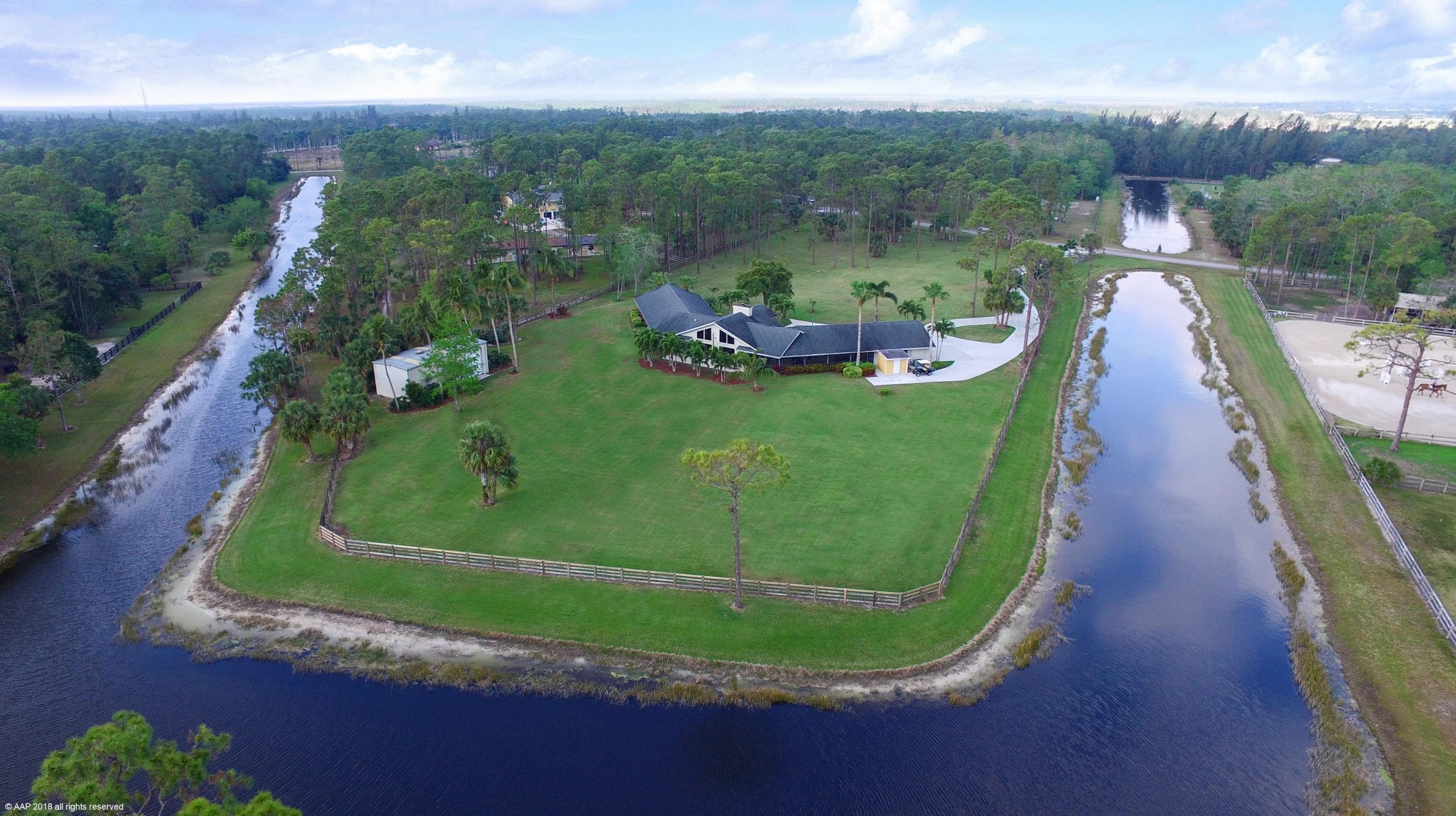 5968 Reynolds Road Lake Worth, FL 33449 - Photo 33 of 34 Water view Aerial