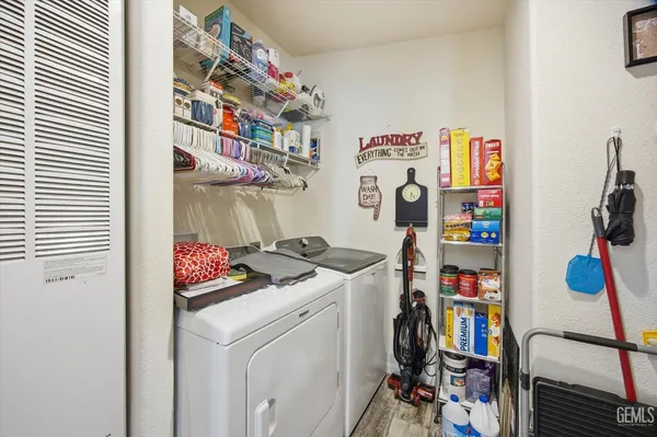 a room with storage and utility