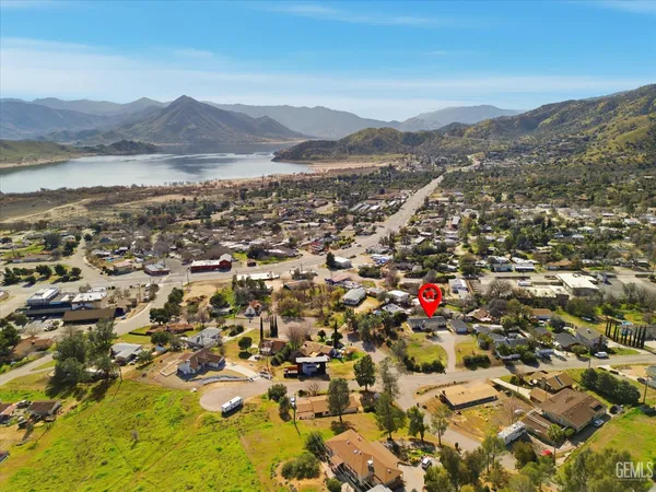 a view of city and mountain