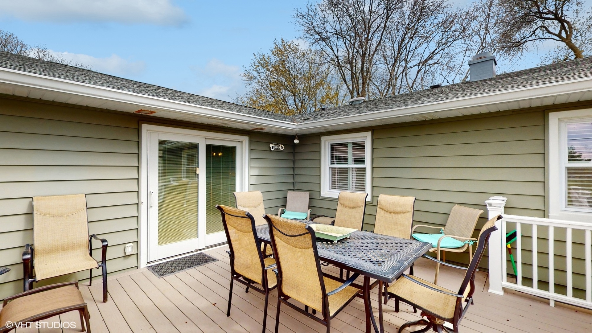 48 Lloyd Street Cary, IL 60013 - Photo 43 of 62 a view of a chair and table in the balcony