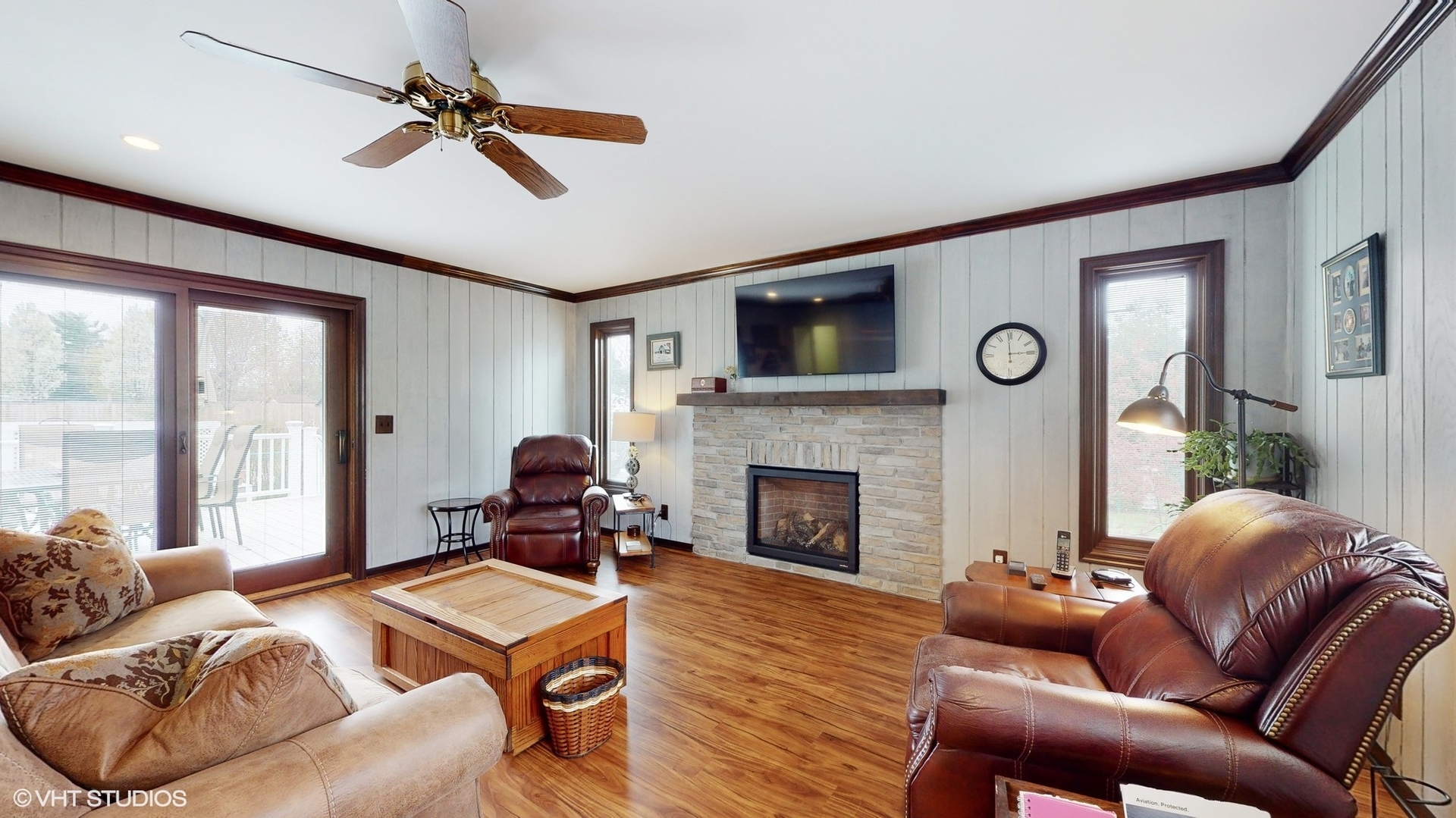 48 Lloyd Street Cary, IL 60013 - Photo 5 of 62 a living room with furniture or fireplace and a wooden floor