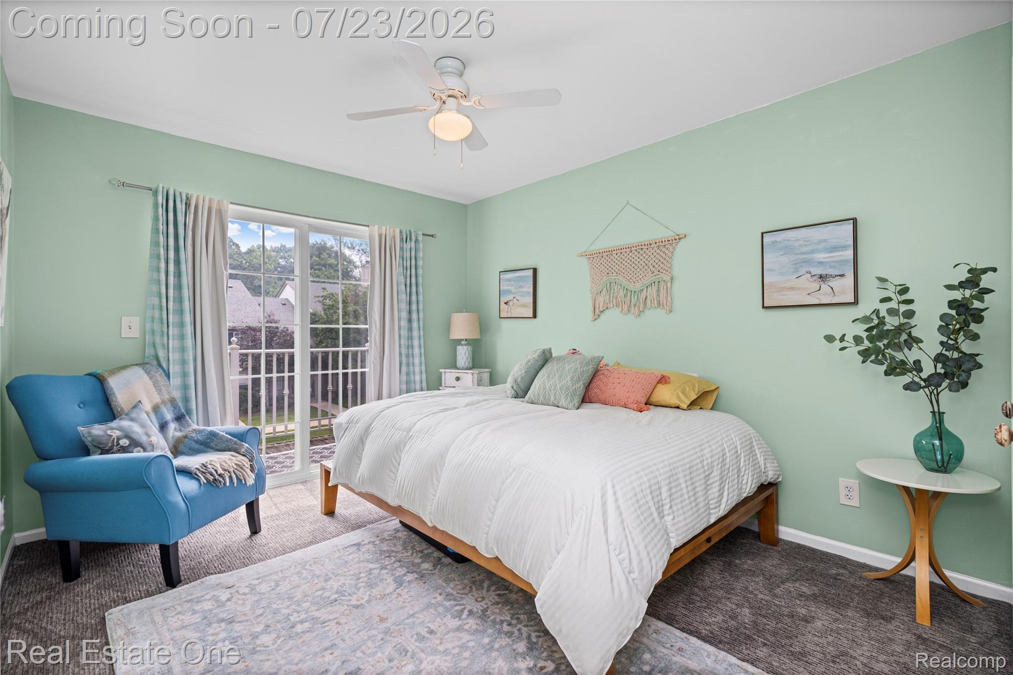 3570 Tremonte Circle, Unit 282 Rochester, MI 48306 - Photo 29 of 44 2nd bedroom or office space with doorwall to balcony deck