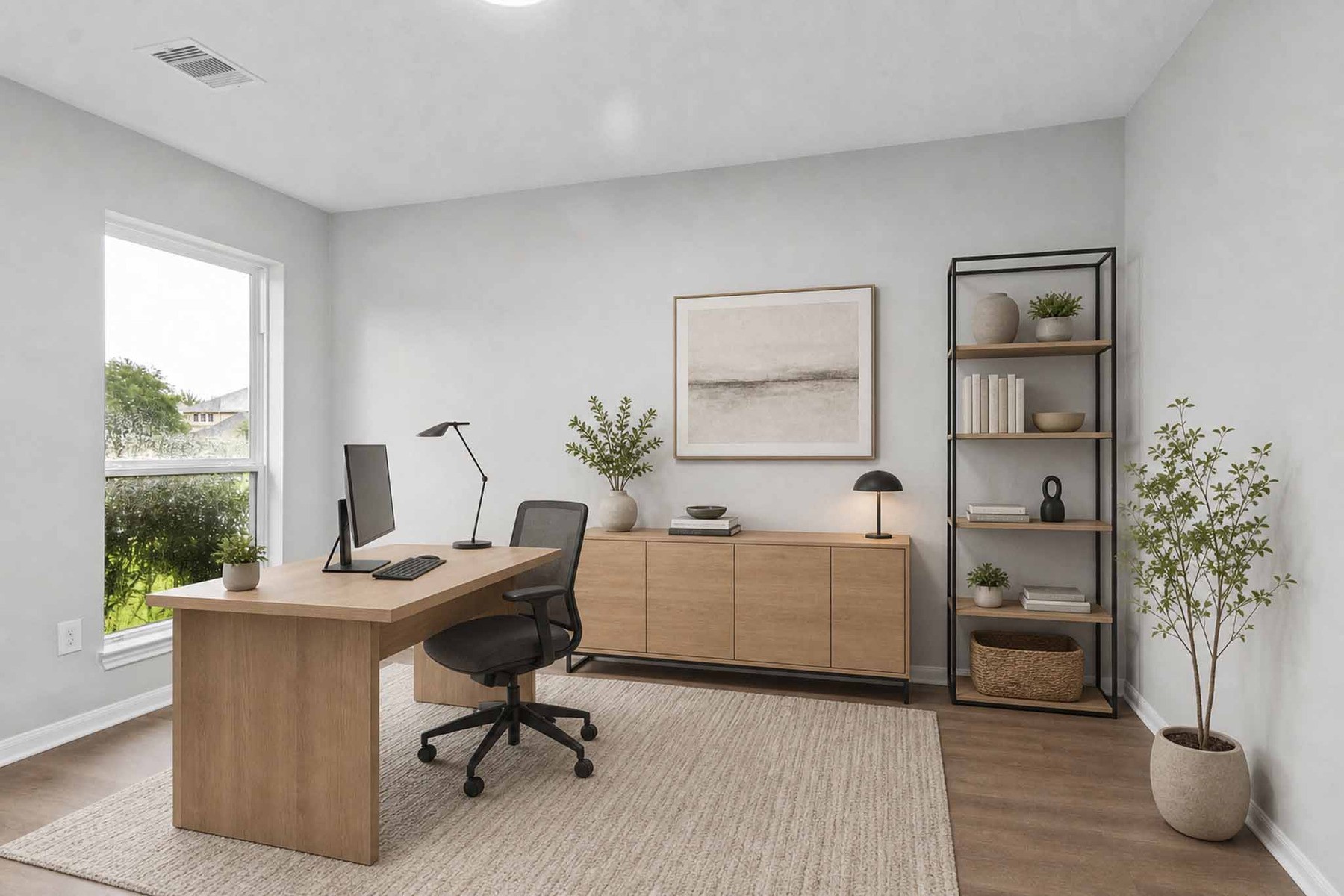 7811 Adonis Avenue Baytown, TX 77521 - Photo 20 of 36 a view of a workspace with furniture and a potted plant