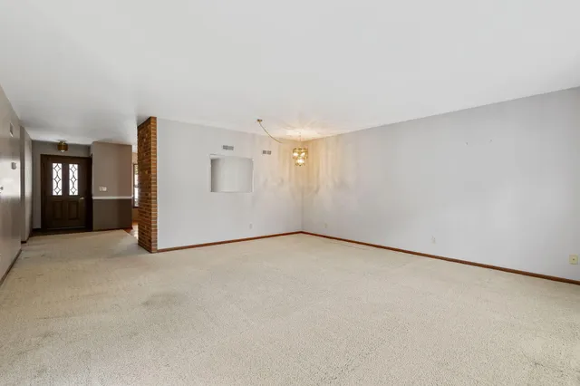 a view of an empty room