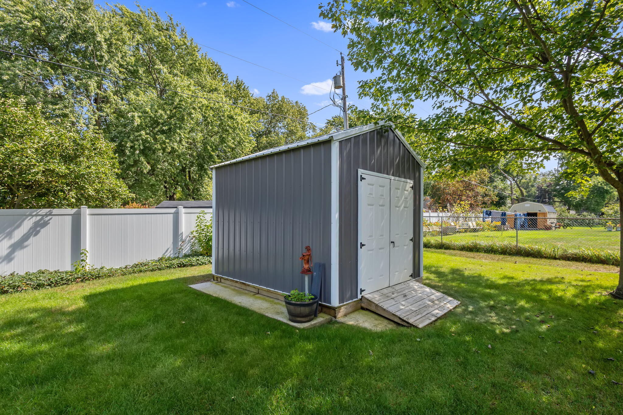 1905 Juniper Street Southwest De Motte, IN 46310 - Photo 40 of 42 a view of backyard with large tree