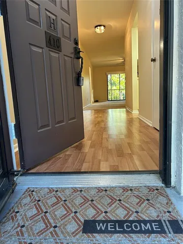 a view of an entryway door