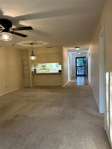 a view of an empty room