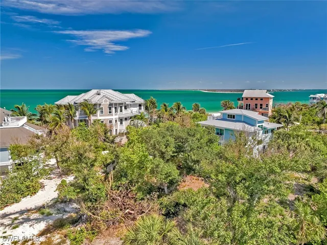 a view of a lake with a city