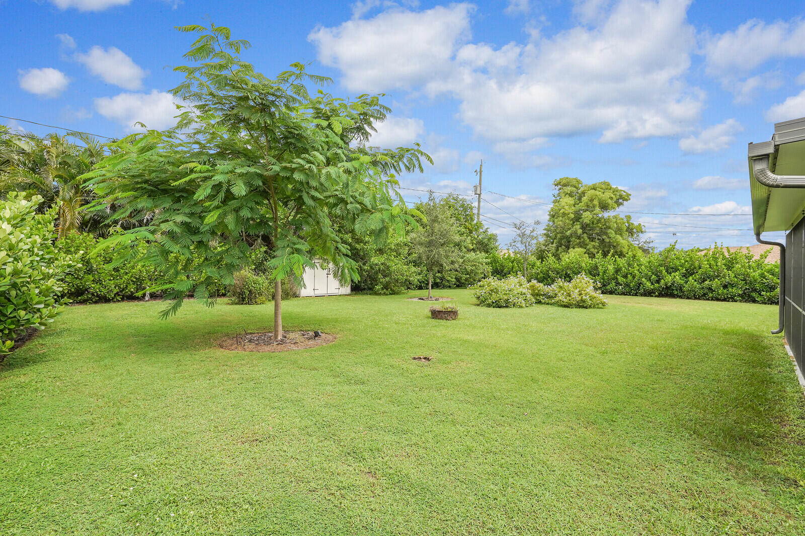 2334 Southeast Merrill Road Port St. Lucie, FL 34952 - Photo 27 of 27 a garden with trees in the background