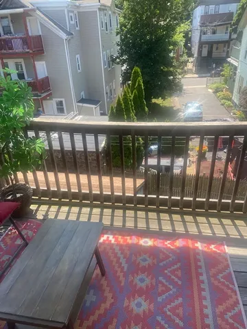 a view of a balcony