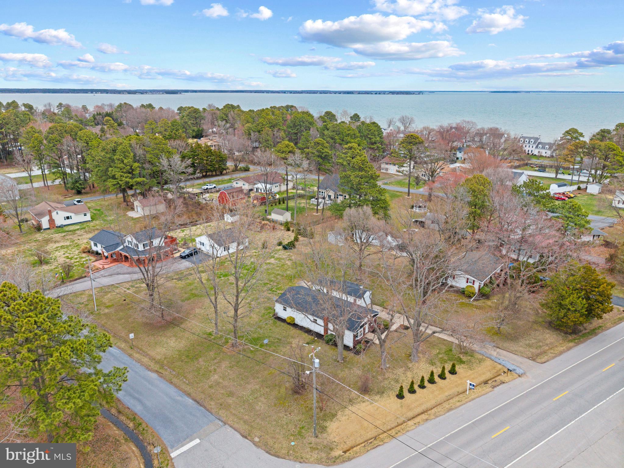 9401 Romancoke Road Stevensville, MD 21666 - Photo 38 of 40 Drone Picture of the Lot and Water