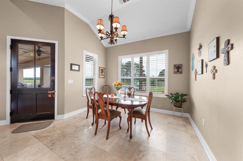 402 Cole Trail Sulphur Springs, TX 75482 - Photo 15 of 39 a view of a dining room with furniture window and outside view