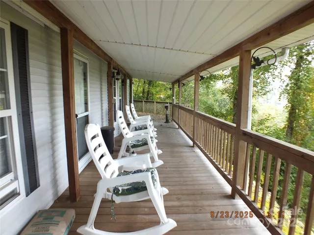 a view of outdoor space with seating space