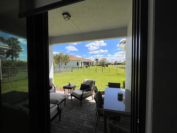 a view of a lake from a window