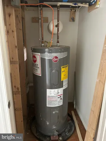 a view of water heater room