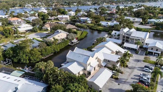 an aerial view of a city with lots of residential buildings