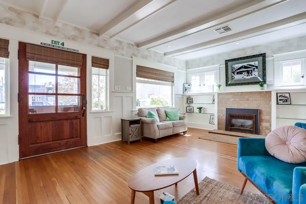 745 Main Street Ramona, CA 92065 - Photo 6 of 40 a living room with furniture and a fireplace