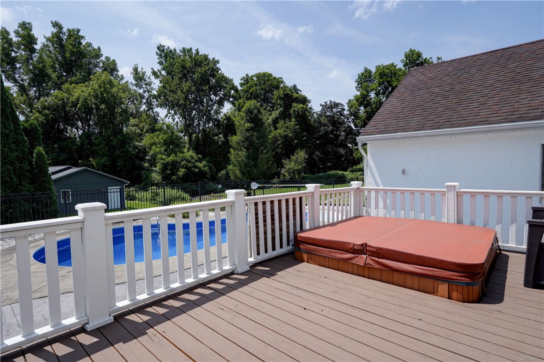 5891 East Henrietta Road Rush, NY 14543 - Photo 27 of 31 Deck And Hot Tub