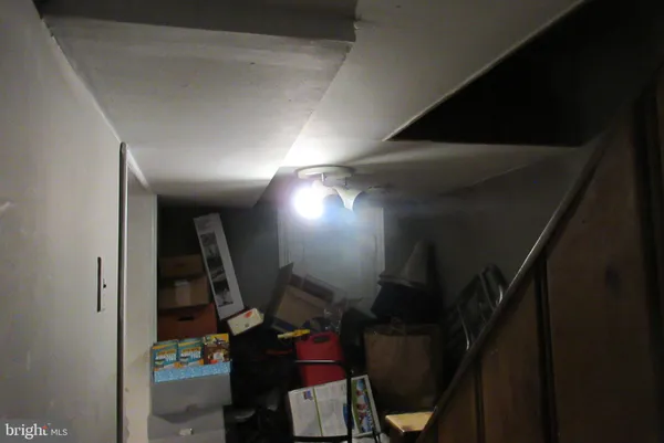 a view of storage and utility room