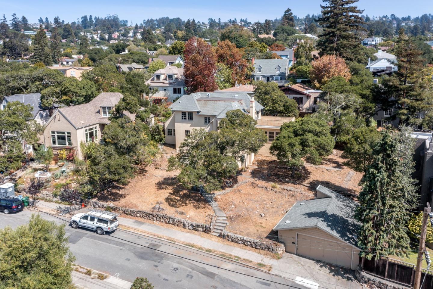 585 Santa Rosa Avenue Berkeley, CA 94707 - Photo 60 of 71 an aerial view of residential house with parking space