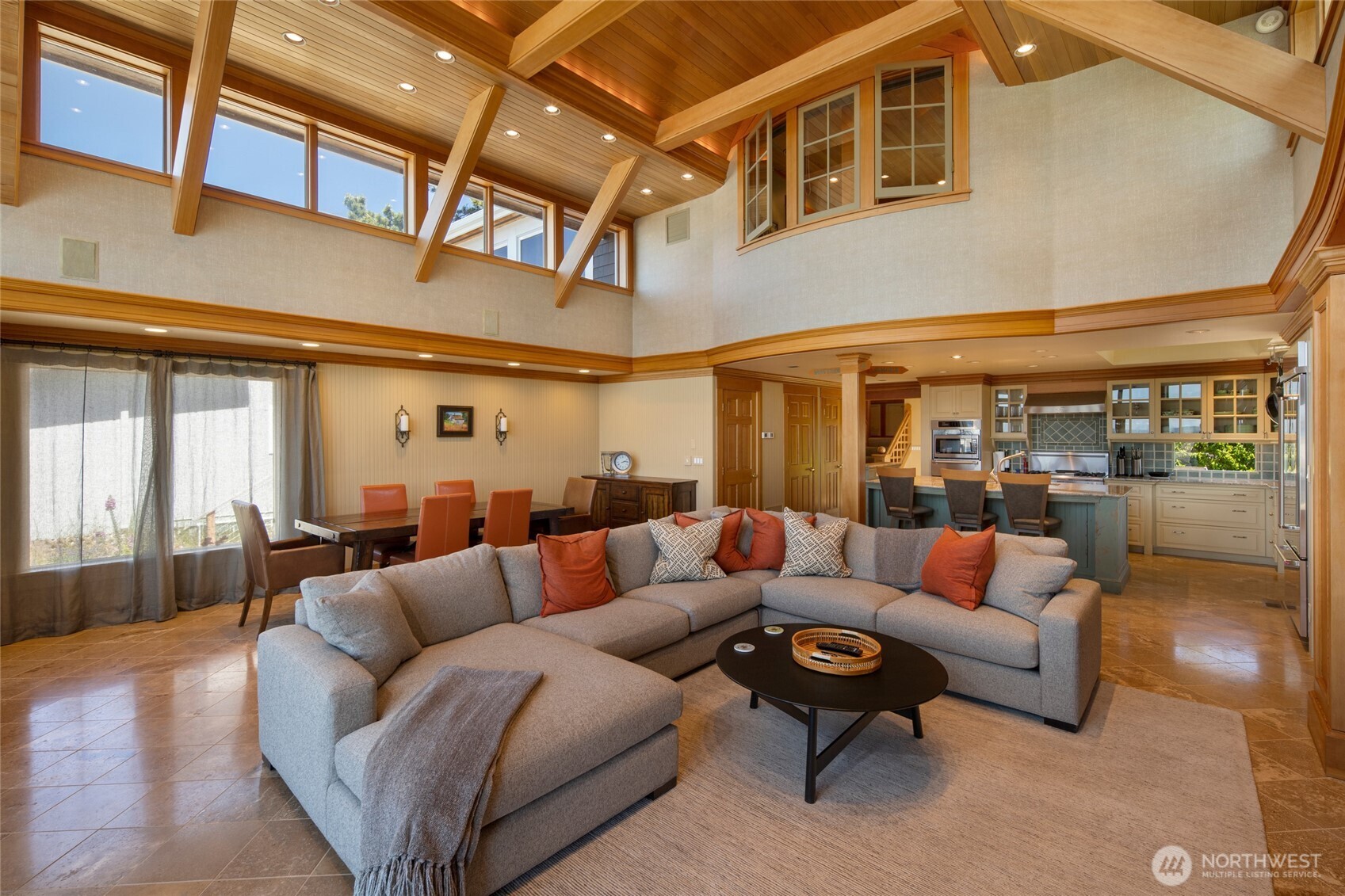 170 Weeks Point Way Lopez Island, WA 98261 - Photo 8 of 36 a living room with furniture and a large window