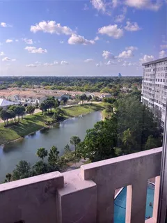 a view of lake and city