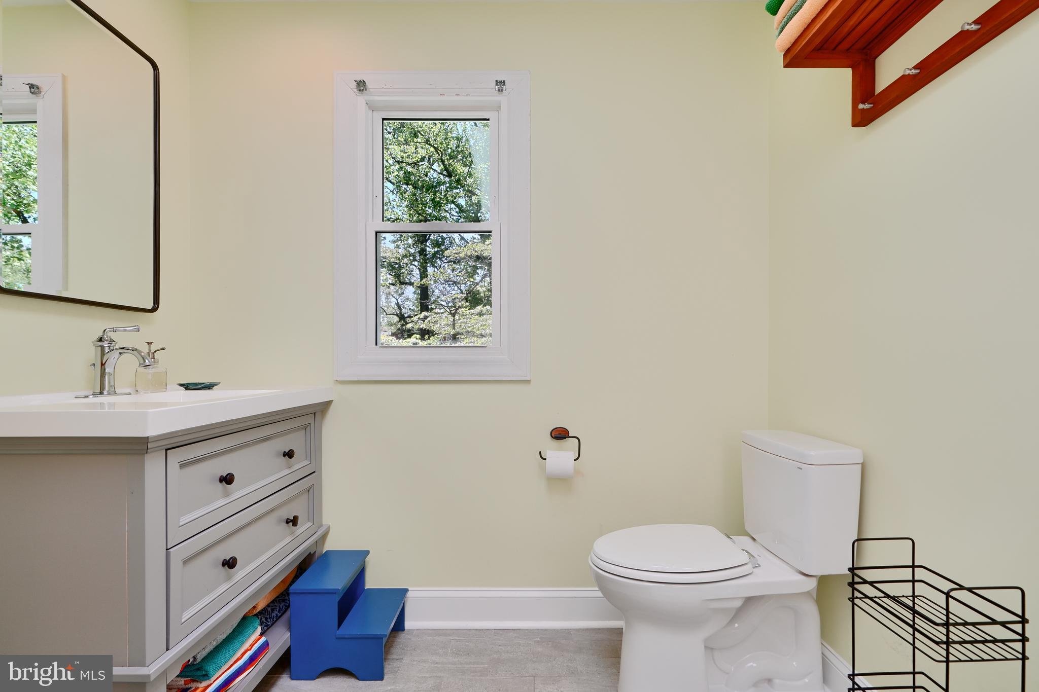 1111 Overbrook Road Baltimore, MD 21239 - Photo 36 of 47 a bathroom with a sink a toilet and mirror