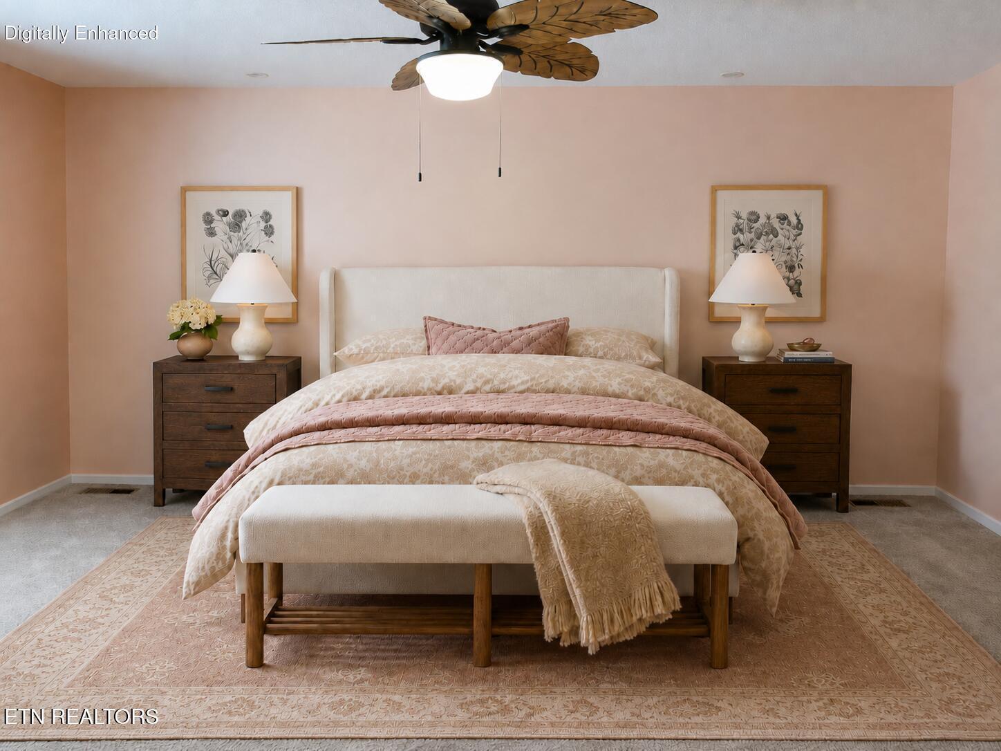 212 Tooweka Lane Loudon, TN 37774 - Photo 34 of 52 master bedroom - virtually staged