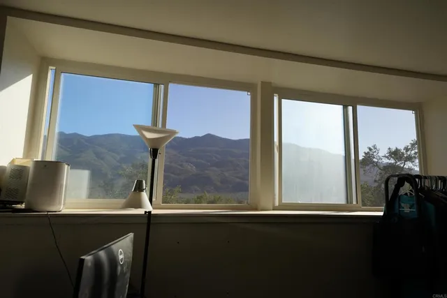 a view of sky from window