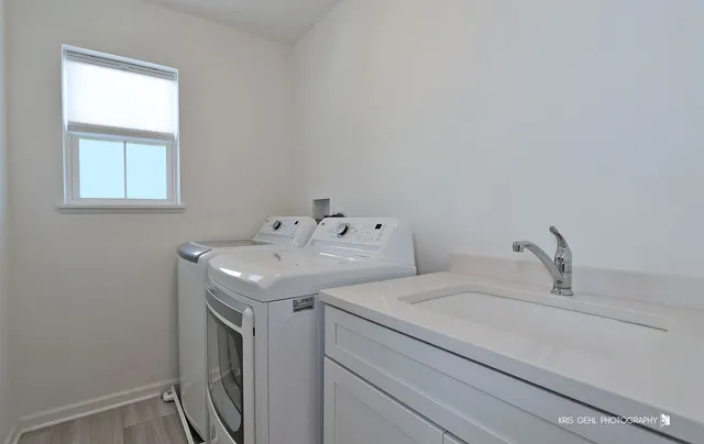 a view of a storage room with utility room