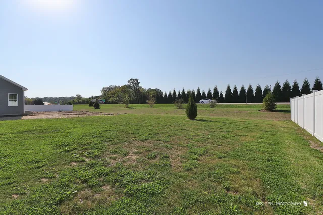 a house view with a garden space