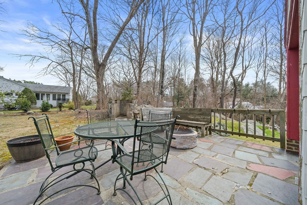 236 High Street Canton, MA 02021 - Photo 21 of 25 a view of a patio with iron fence