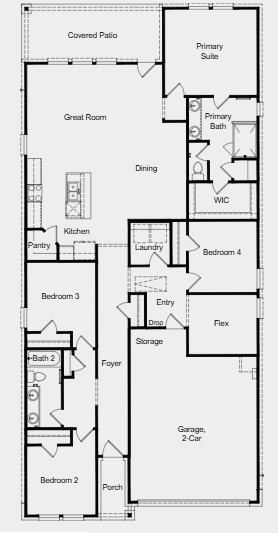 727 Willow Grove Lane Rosenberg, TX 77471 - Photo 31 of 31 Floorplan Rendering